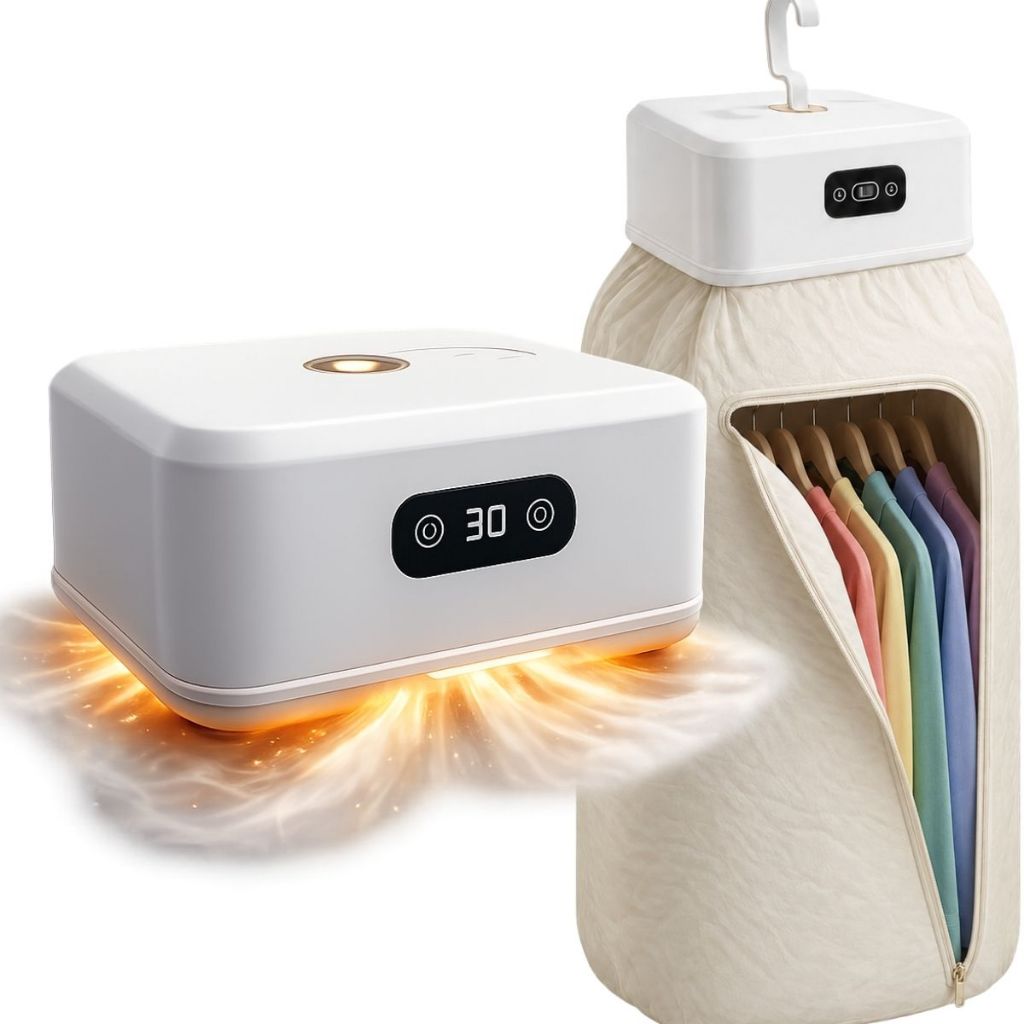 Máquina Secadora de Roupas 110V Portátil Compacta Capacidade até 10KG Potente Super Aquecedora 600W
