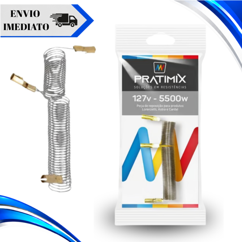Resistência Pratimix 127V 5500W 3 temperaturas loren/astra/cardal Compatibilidade Diversa