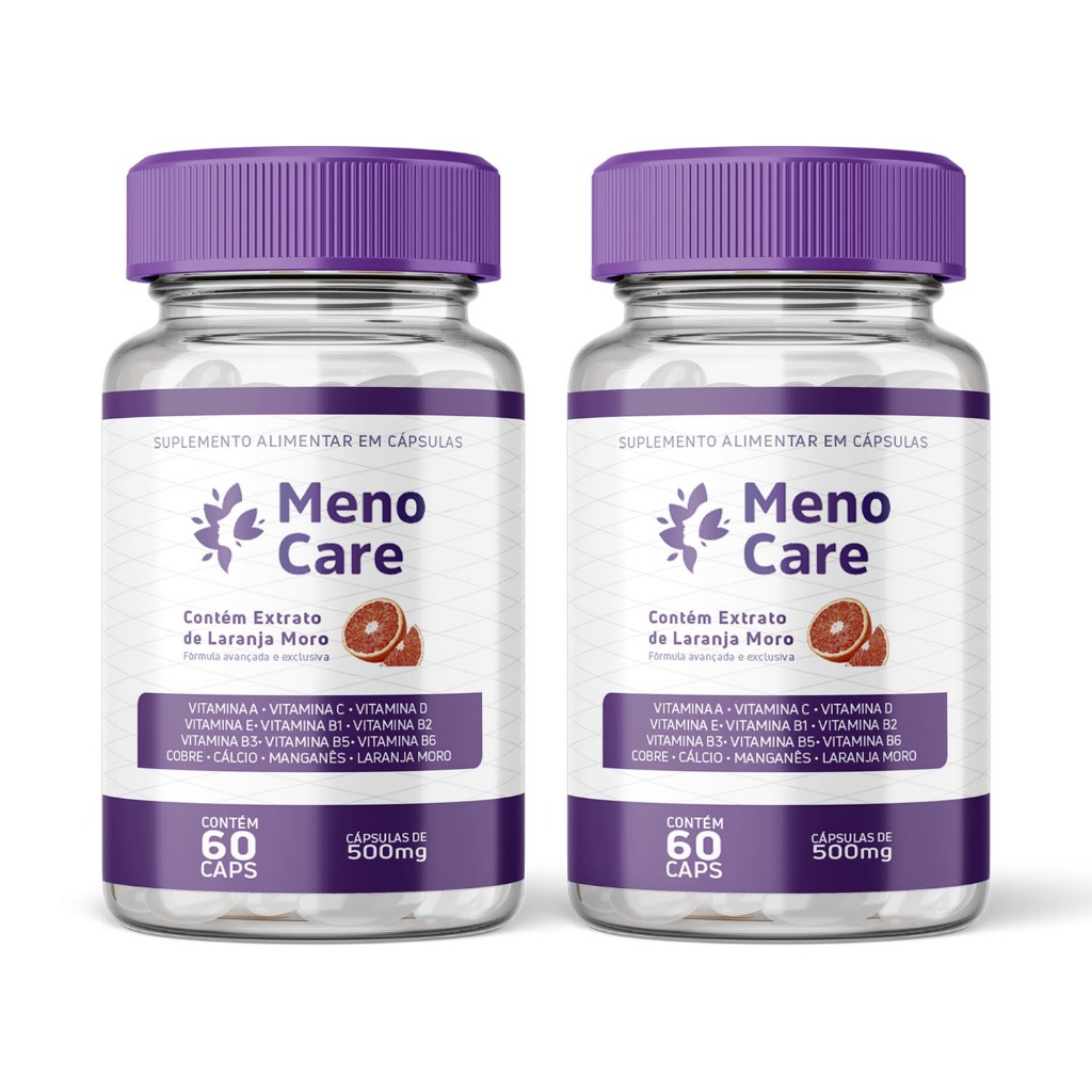 2x MENO CARE - 2 POTES - EQUILIBRIO HORMONAL E ALIVIO DA MENOPAUSA - FÓRMULA AVANÇADA