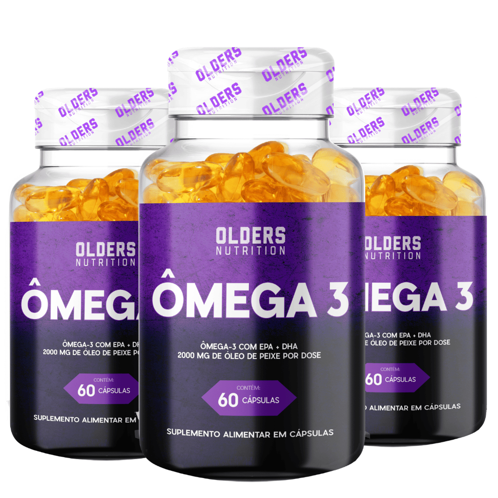 Kit 3 Suplemento Ômega 3 Olders Nutrition 2000mg | para Saúde Completa