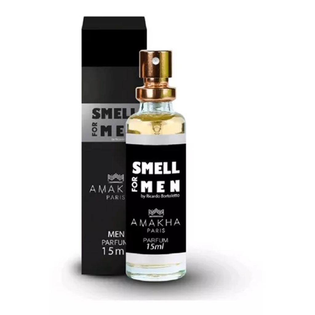 Perfume Masculino Smell For Men Amakha Paris 15ml Ideal Para Bolso Ou Bolsa Marcante Alta Fixação