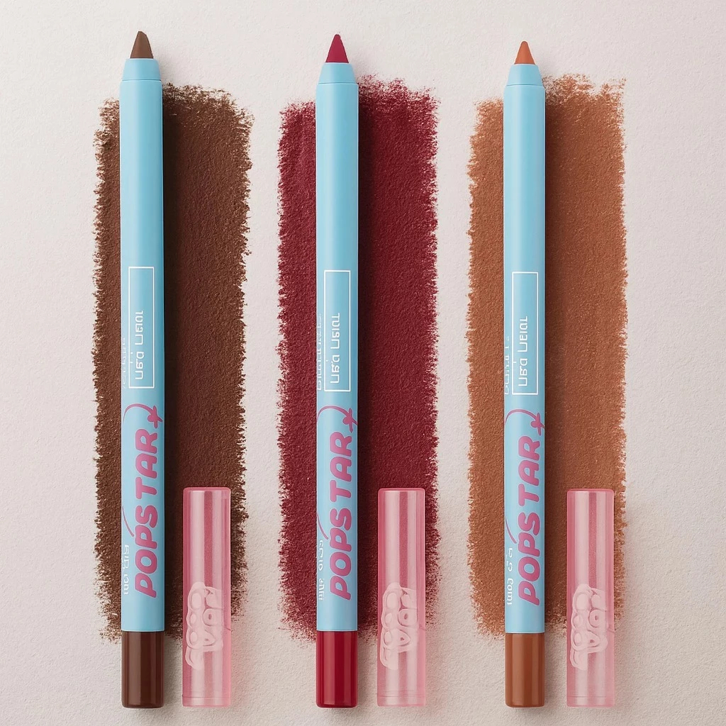Lápis Labial Ruby Rose Iconic Popstar Nude Vermelho Contorno Labial HBL6700