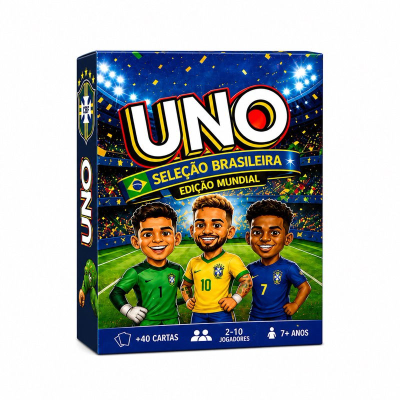 Jogo de Cartas UNO Seleção Brasileira Infantil
