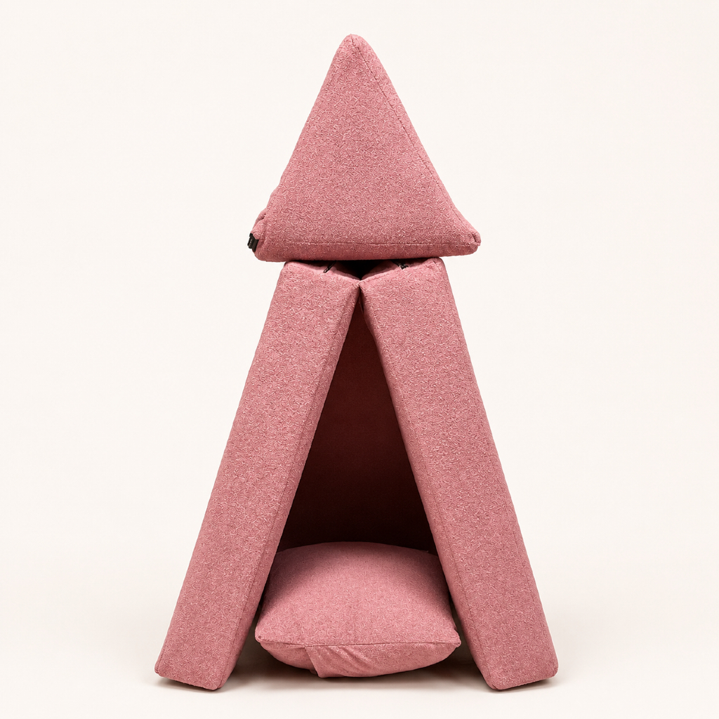 Sofá Infantil Modular Interativo - Modelo Cabana Bacana - Tecido BOUCLÊ — imagem 2 de 2