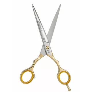 Tesoura Fio Laser Fio Navalha Jaguar Pre Style Ergo Cinza c/ Dourada – Precisão Alemã para Profissio