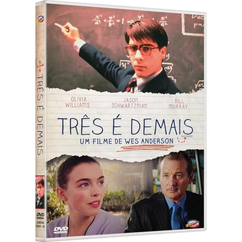 Três é Demais - DVD - Jason Schwartzman - Bill Murray