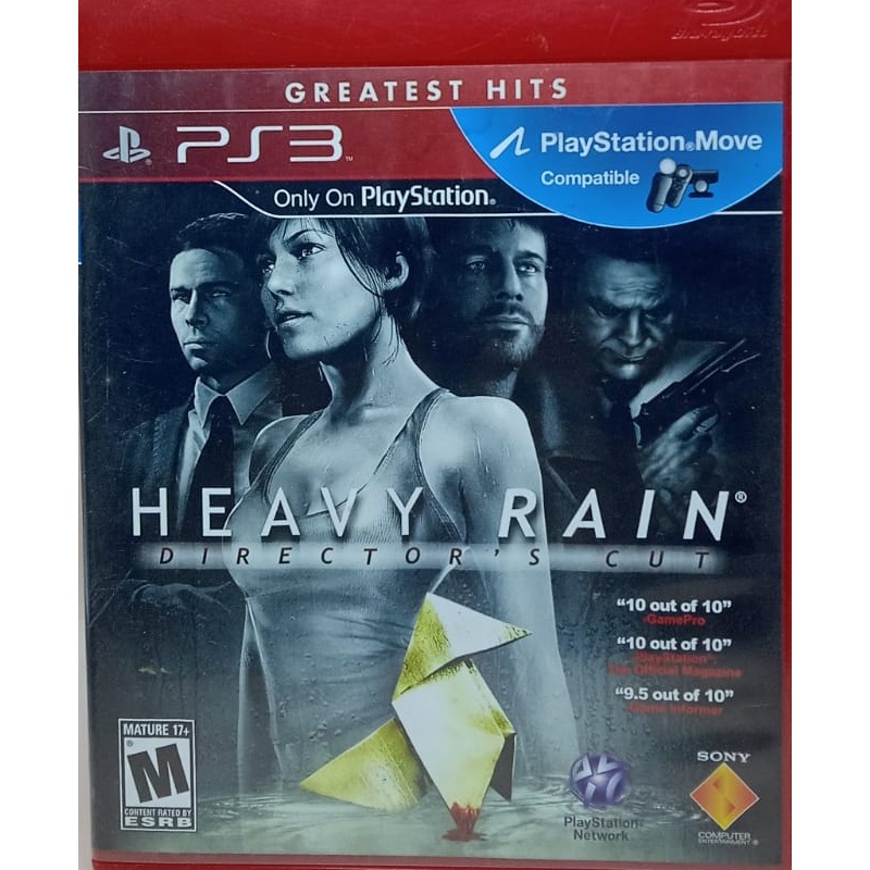 HEAVY RAIN DIRECTOR'S CUT (MIDIA FISICA) COM MANUAL-PS3