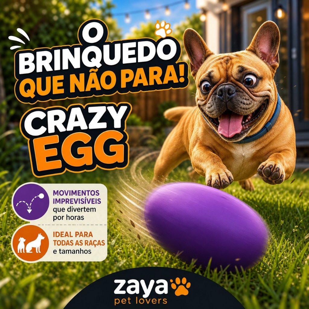 Ovo Maluco Crazy Egg Brinquedo Interativo Tamanho G para Cães — imagem 2 de 2