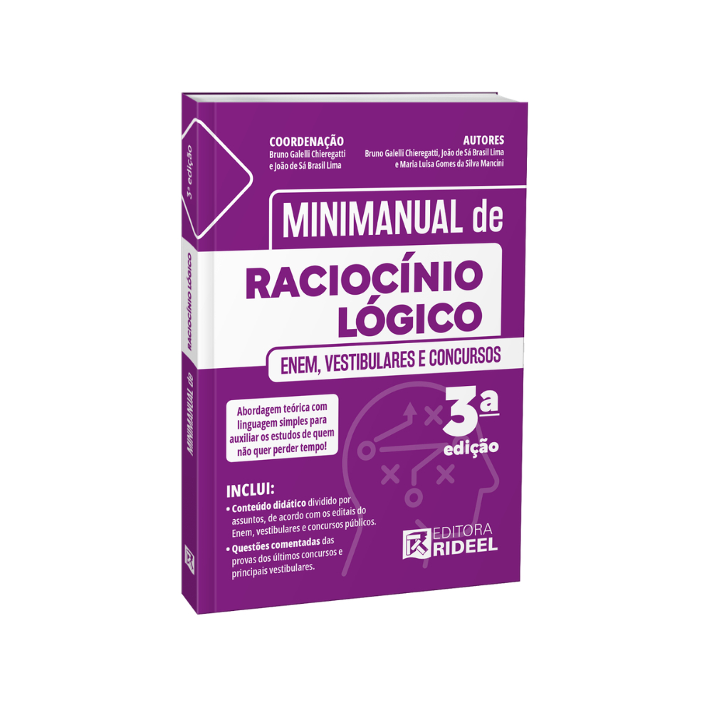 Imagem Minimanual de Raciocínio Lógico - Enem, vestibulares e concursos
