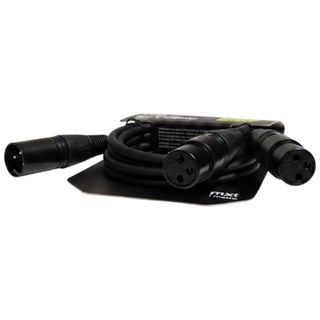 Cabo Adaptador Splitter Xlr Em Y 1 Macho X 2 Femeas 1 Metro