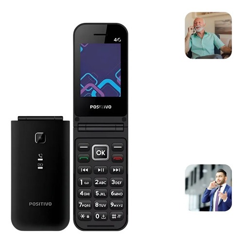 Celular Positivo P51 Flip 4G Dual Sim Rádio FM