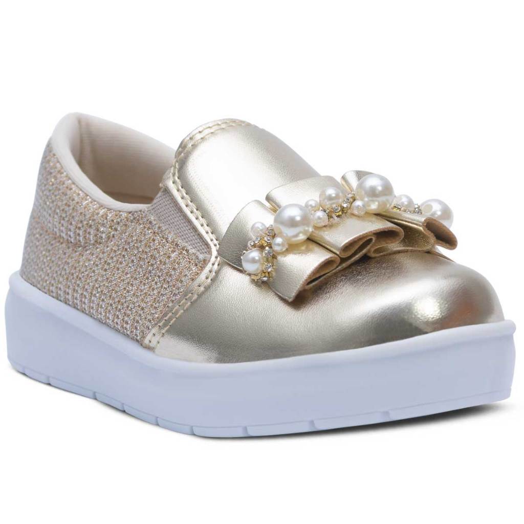 Tênis Slip On Infantil Menina Calce Fácil Moda Casual 11.57