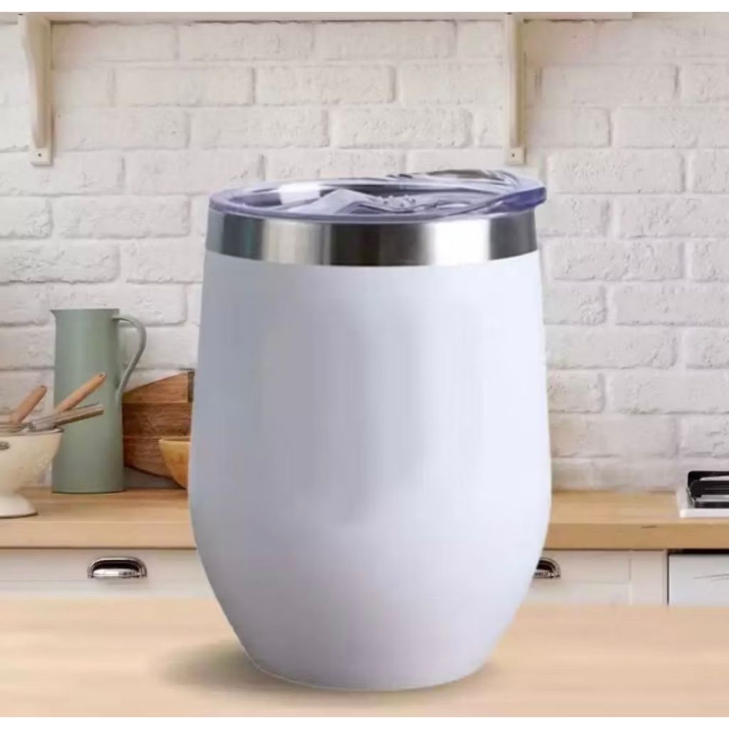Detalhes do Copo Ovo Cuia Térmica 350ml Em Inox Com Tampa Acrílica