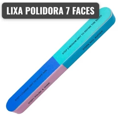 Lixa Polidora 7 Faces para unhas, unhas normais ou gel