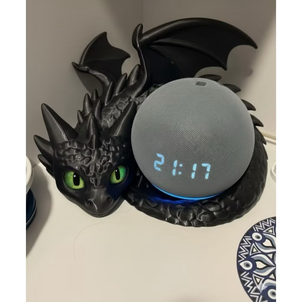 Suporte Dragão Para Alexa Echo Pop Decoratico Suporte Para Assistente Virtual