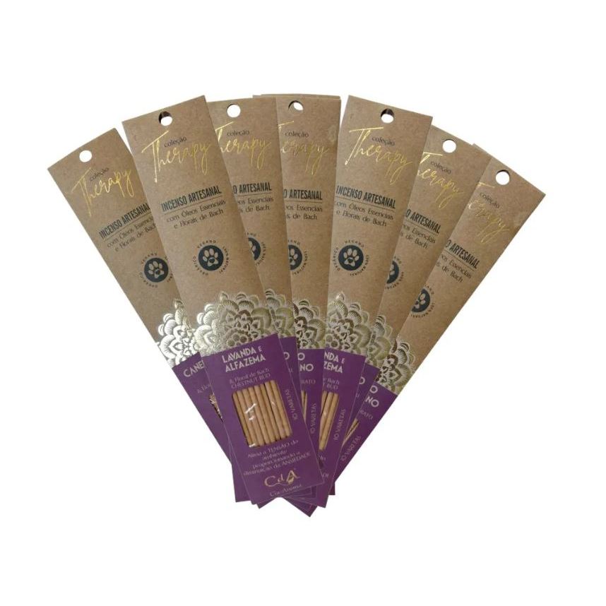 Incenso 100% Natural com Óleos Essenciais - Escolha seu aroma