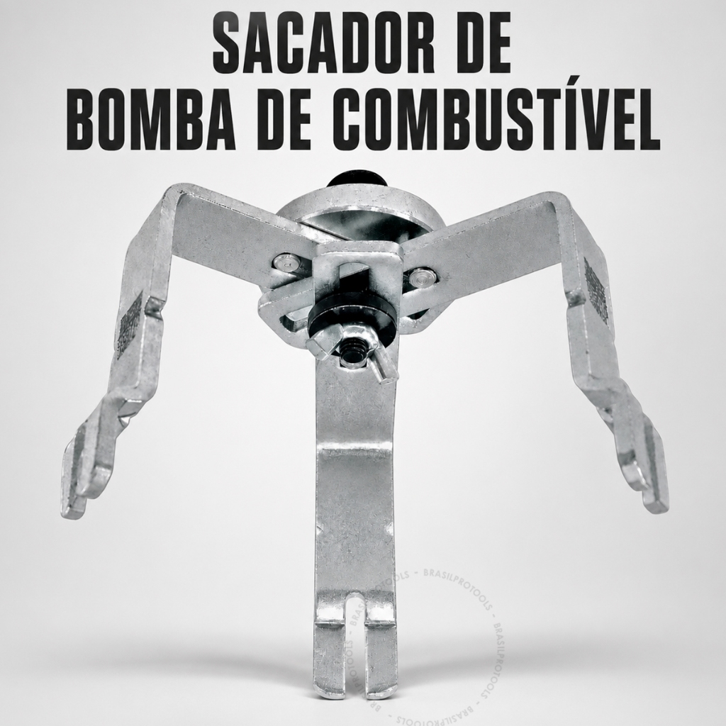 Chave Saca Tampa Bomba Combustível Universal 3 Garras Ajustável Sextavada Profissional
