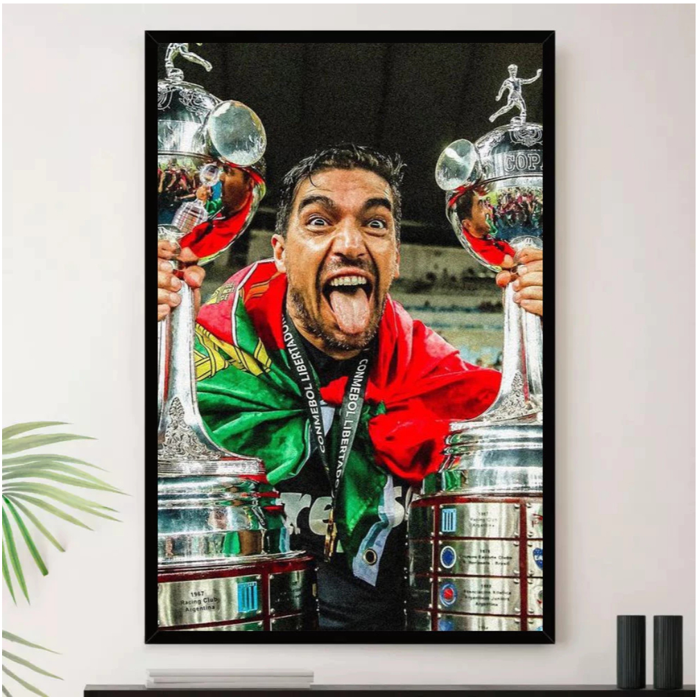 Quadro Abel Ferreira Titulos Campeão Decorativo Palmeiras Futebol worldgeek