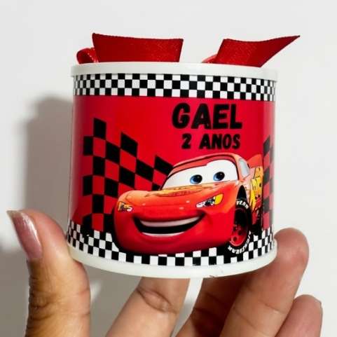 Kit Tubolatas personalizadas 5×6- Lembrancinha de maternidade/chá de bebê/Aniversário/chá revelação/carros/relampago