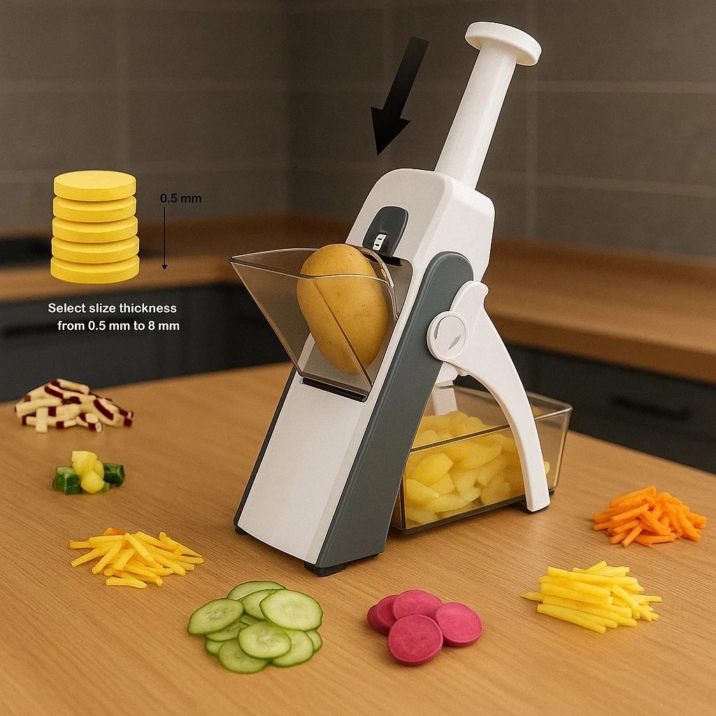 Slicer Grater Vegetable Cutter 5 Functions Multifunctional Vegetables Fruits Potato Chopper