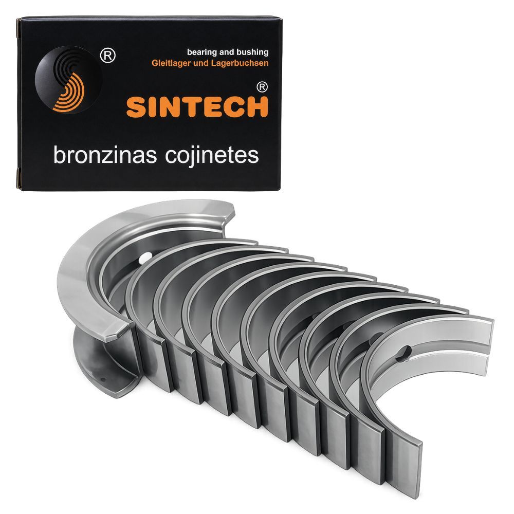 Jogo Bronzina Mancal STD Sem Trava March 206 Clio Kangoo Logan Sandero Twingo - Sintech SM707STD
