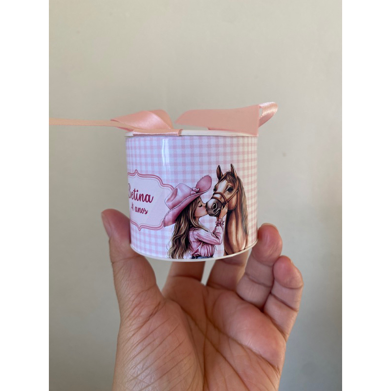 Kit tubolatas personalizadas BOIADEIRA - Lembrancinha maternidade/ aniversário/ chá de bebê - Tamanho 5x6 - Vários temas