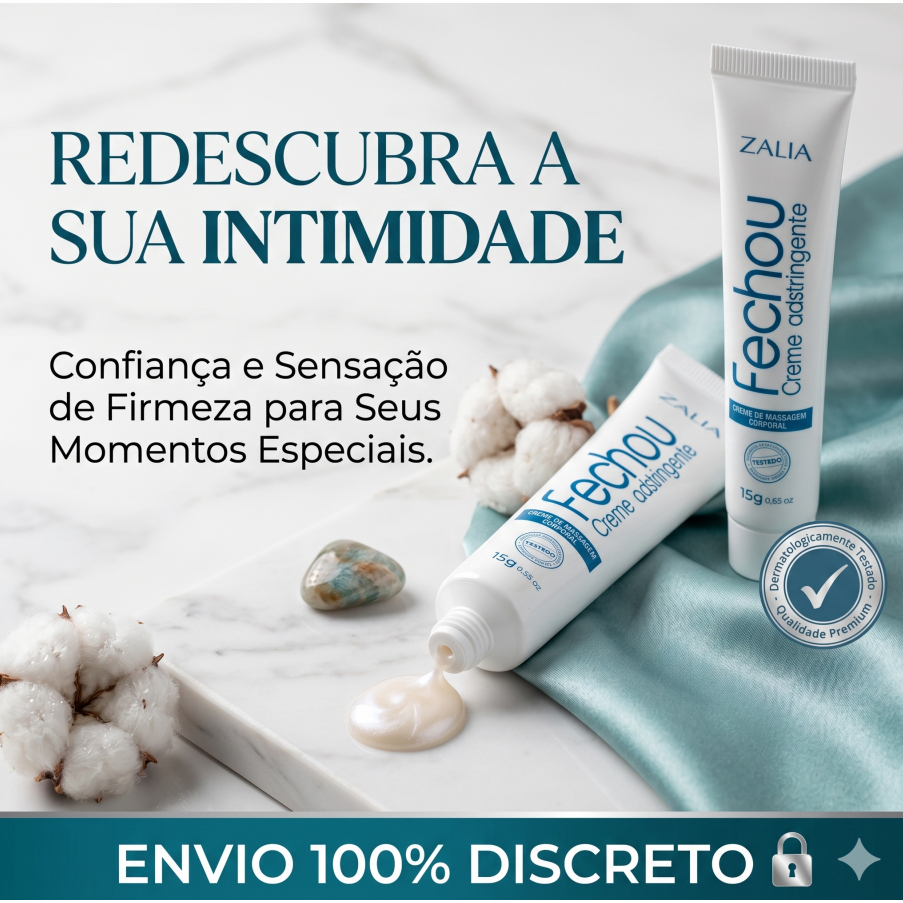 Kit com 3 Cremes Adstringentes Íntimos – Sensação de Estreitamento e Firmeza Feminina Fechou