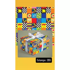 Papel de Presente Resma Folha 50x60 - Pct c\ 40 folhas
