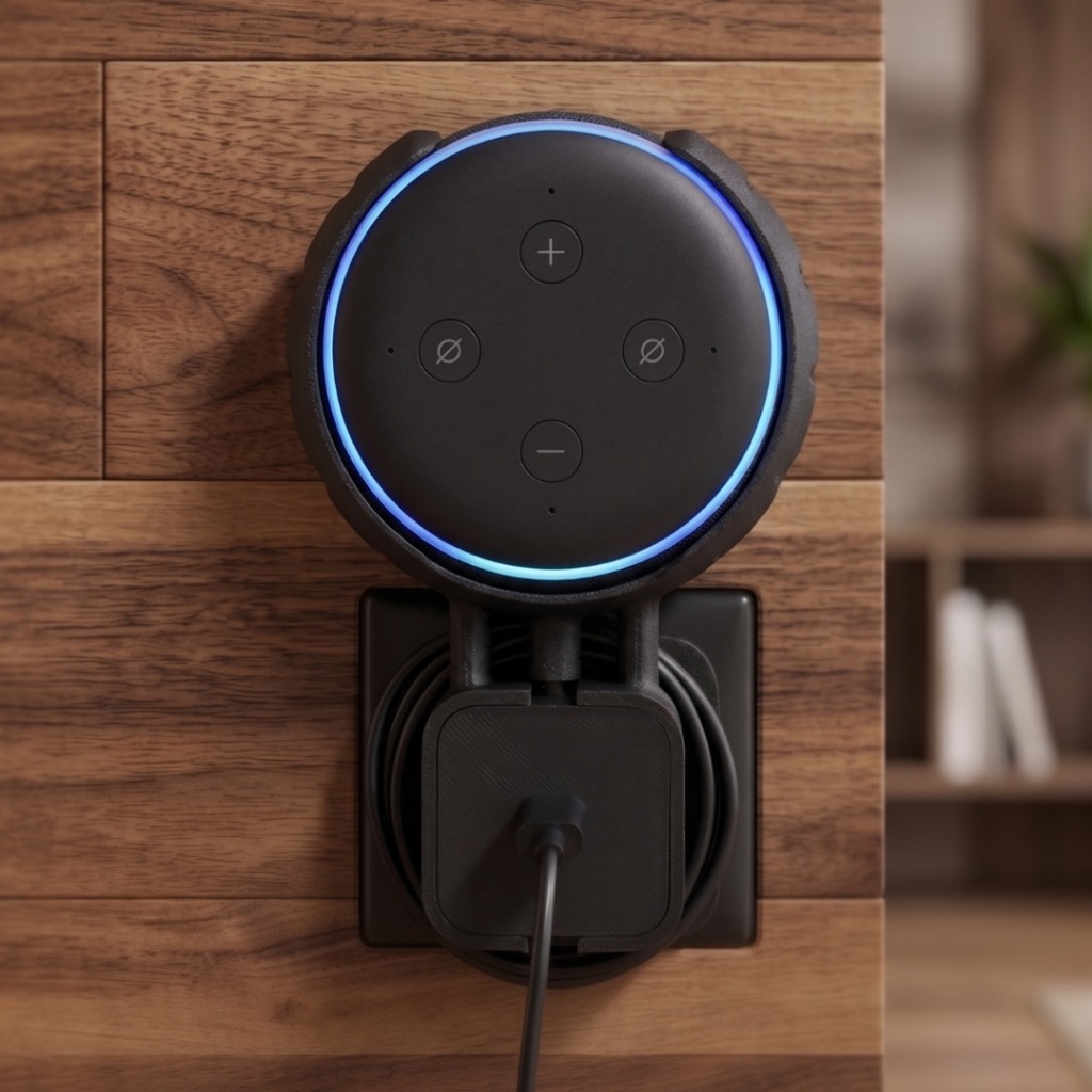 Suporte De Tomada Para Alexa Echo Dot 3 duas cores na Shopee