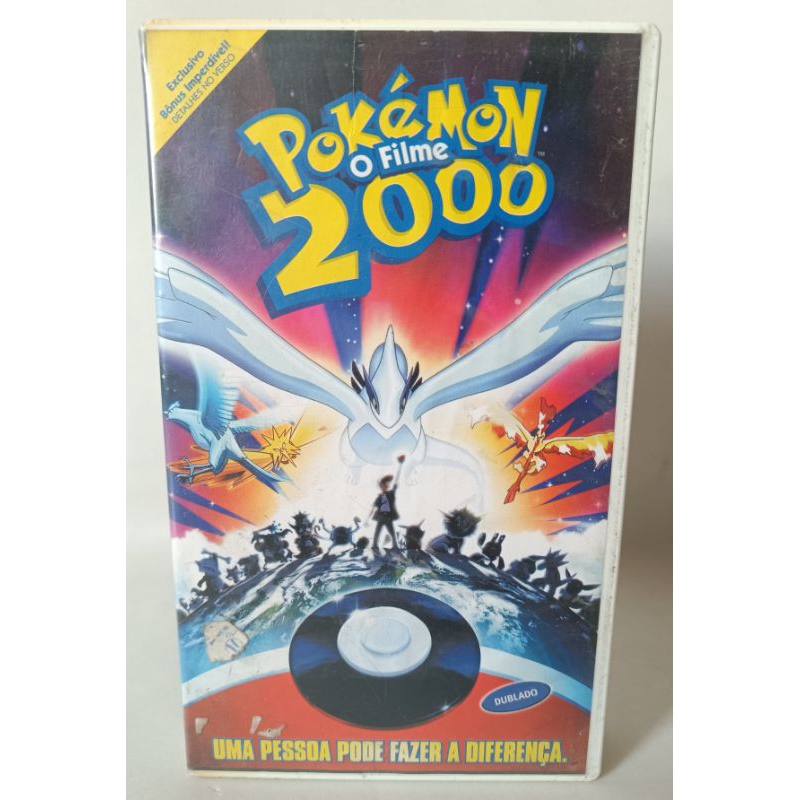 VHS Pokémon O Filme 2000 Dublado filme desenho infantil anime Pikachu raridade clássico colecionador