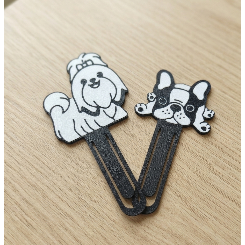 kit 2 marca paginas para livros, revistas, agendas  pets fofinhos animais  gatos cachorros varias opções  modernos fofos