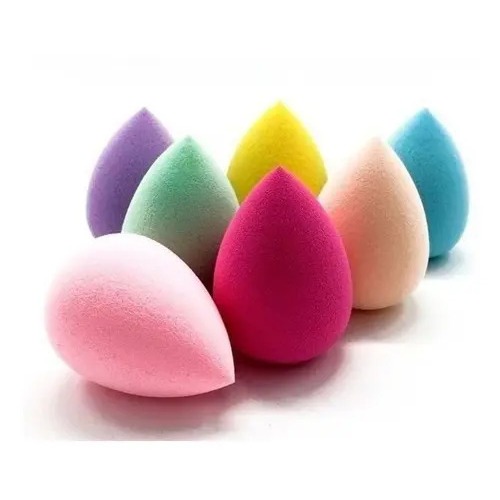 Kit 3 Esponjas Maquiagem Látex Coxinha Utilizara Base Corretivo Pó