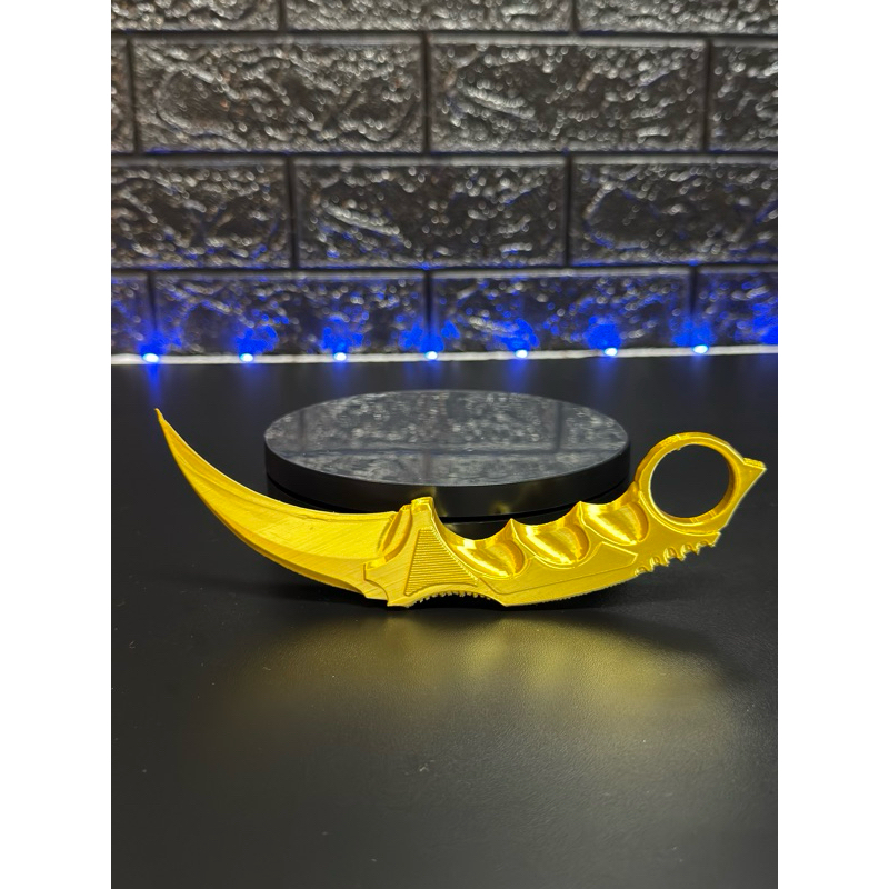 Faca Karambit Counter Strike 17cm - Dourada