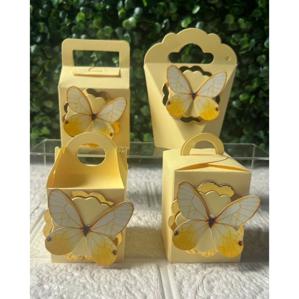 KIT  PEGUE E MONTE CAIXINHAS BORBOLETAS -  Jardim das Borboletas,  Caixas Personalizada, Lembrancinhas Jardim Encantado