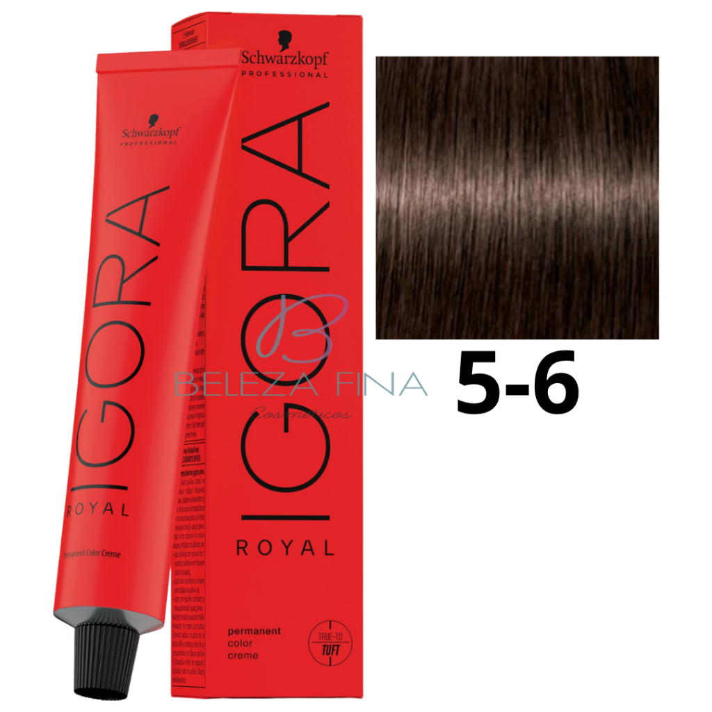 Coloração Schwarzkopf Igora Royal Tintura 5-6 60g CASTANHO CLARO MARROM