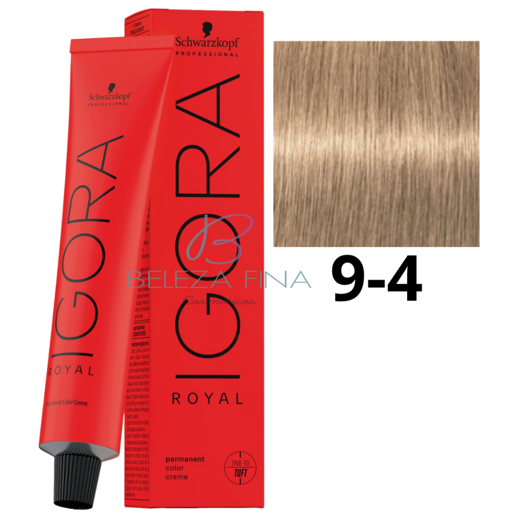 Coloração Schwarzkopf Igora Royal Tintura 9-4 60g LOURO EXTRA CLARO BEGE