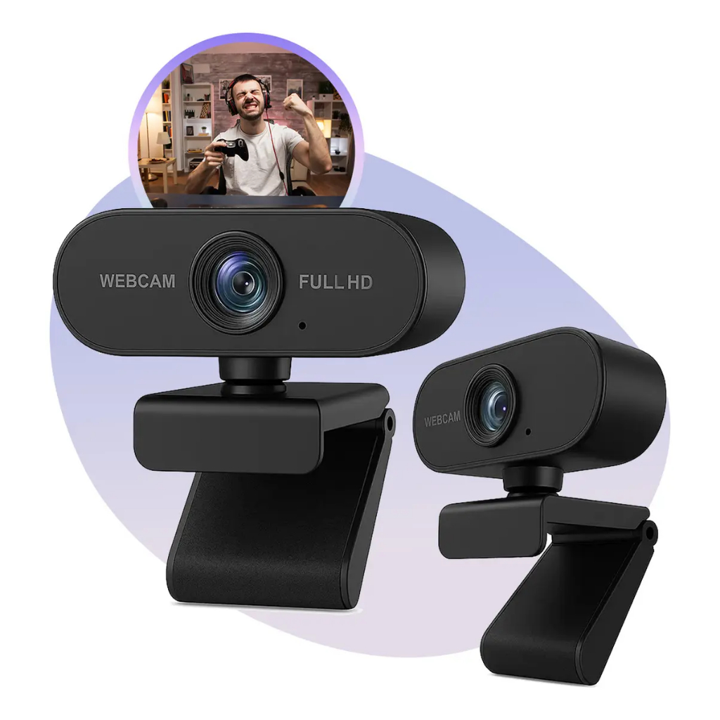 Webcam Camera Full Hd Zoom 1080p Entrada Usb 2.0 360 Graus