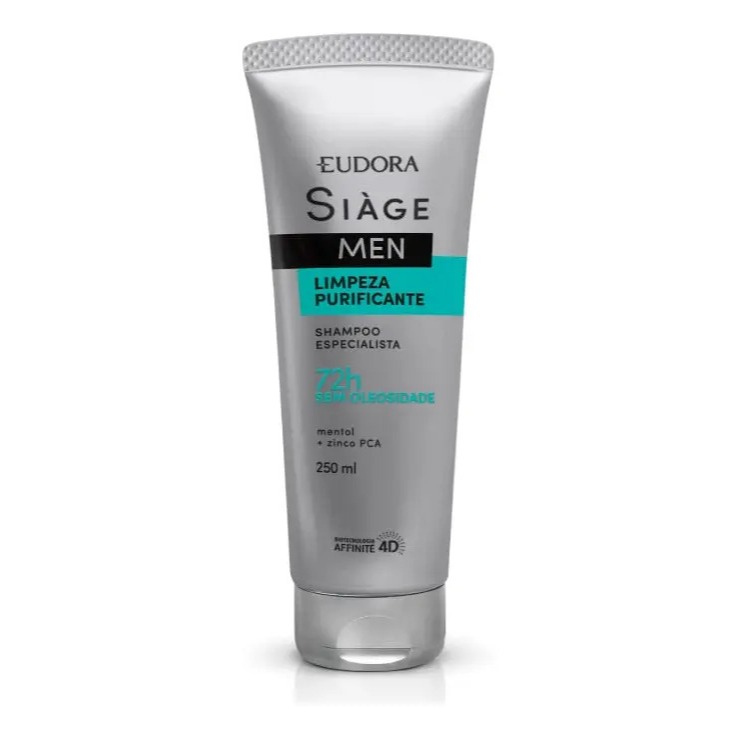 Eudora Siàge Men Limpeza Purificante Shampoo 250ml Original Lacrado