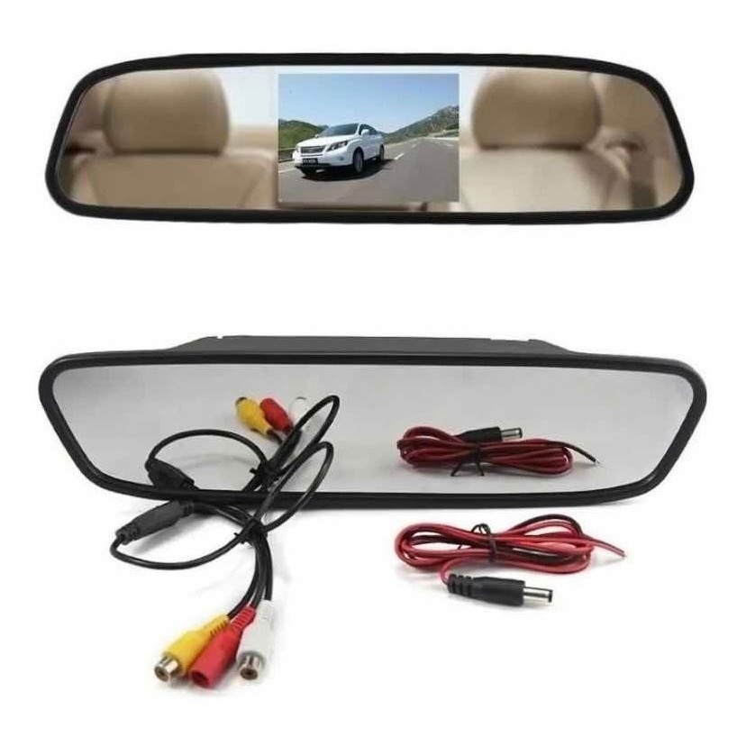 Retrovisor Veicular Lcd Monitor Visor Espelho Veicular