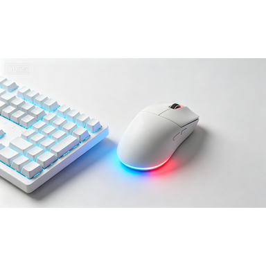 Título: Mouse Gamer AJAZZ AJ179 v2 Tri-Modo Ultraleve 58g, Sensor PAW3950, Base Carregadora com Tela RGB