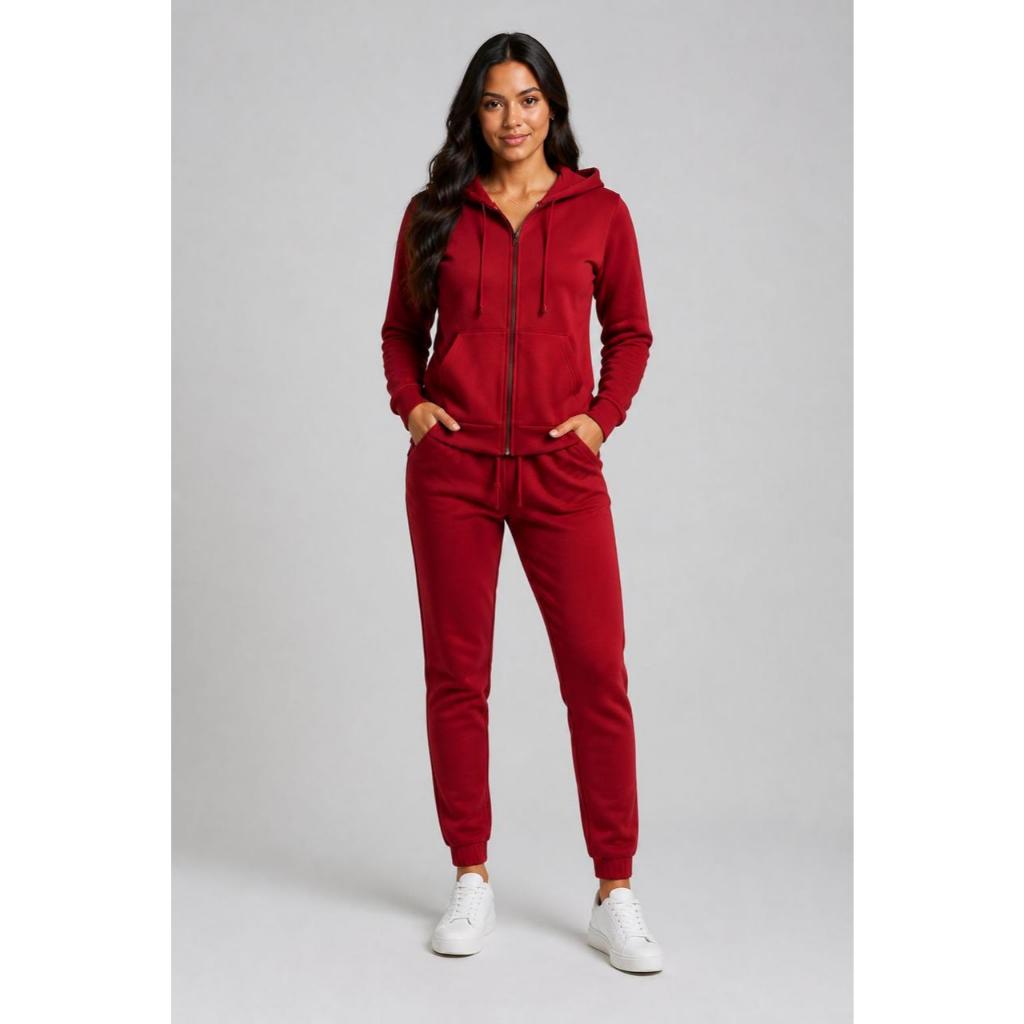Conjunto Feminino de Moletom Casaco de Inverno e Calça de Moletom Premium Conforto e Estilo do P ao GG