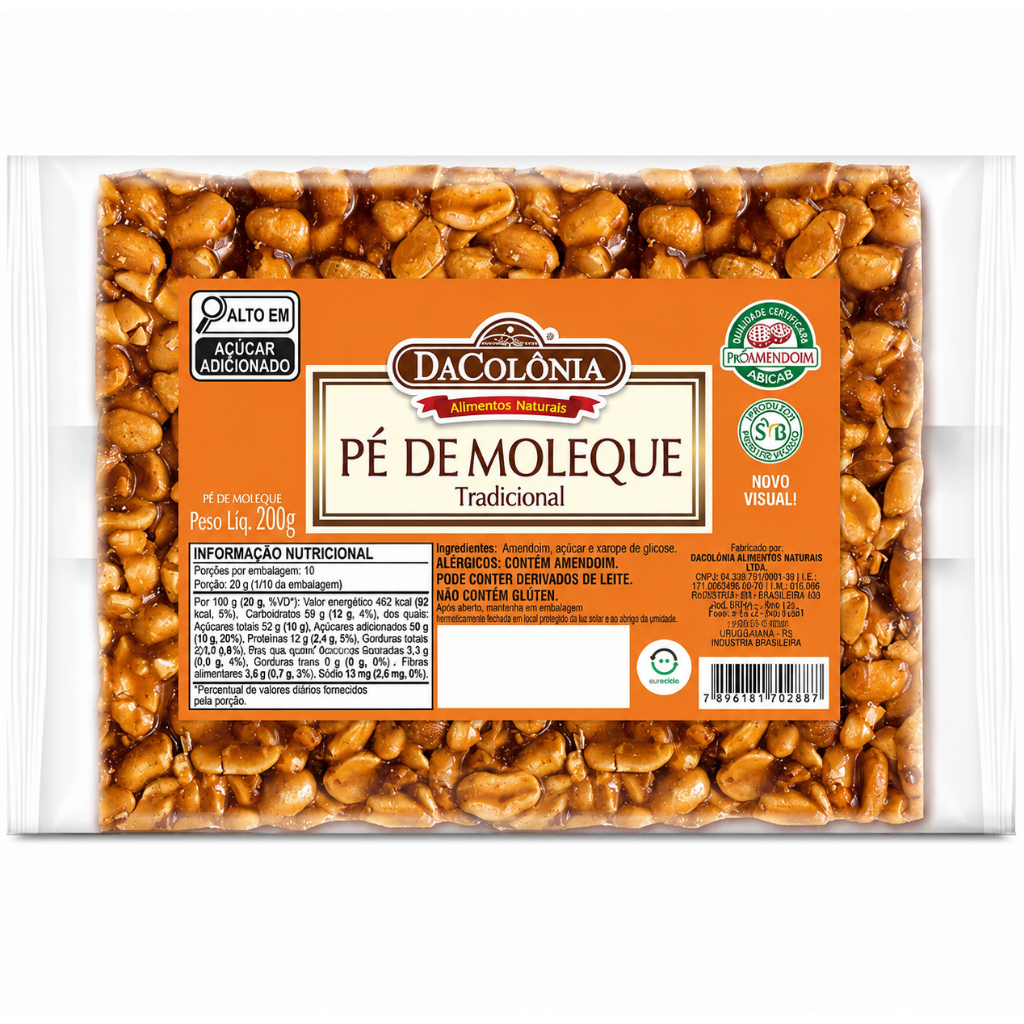 Pé de Moleque Tradicional 200g DâColonia
