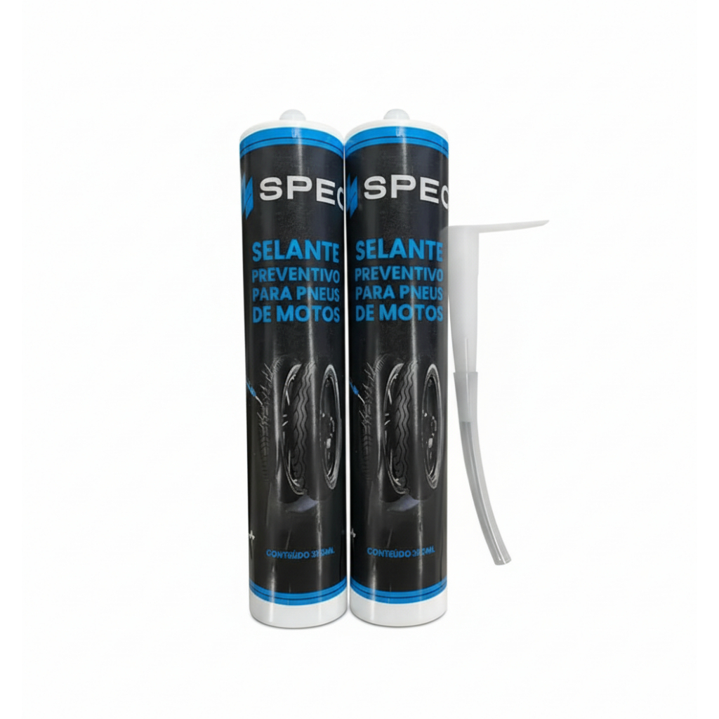 Kit 2 Selantes Pneu Spec Preventivo Anti Furos Moto E Bicicleta 600ml Total Pirelli Michelin Metzeler Vipal Kenda