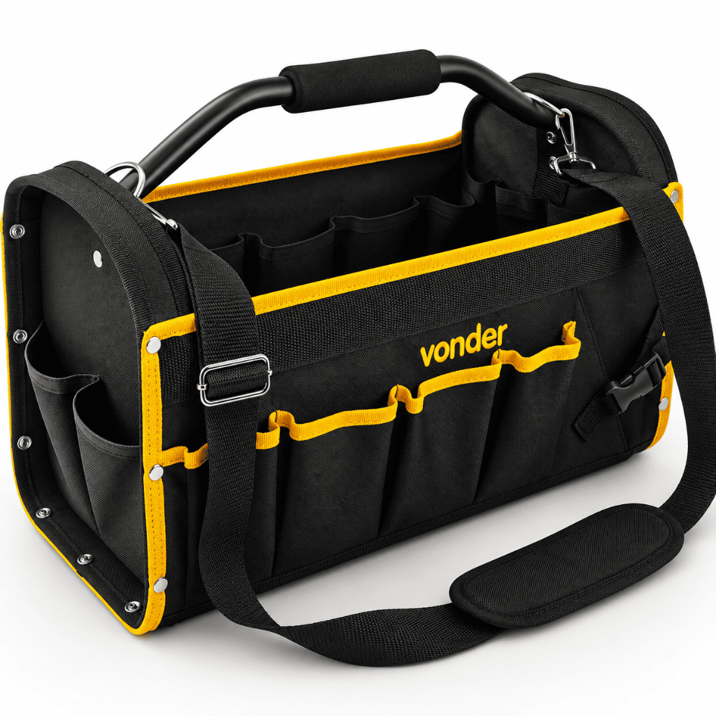 Bolsa para Ferramentas em Lona Capacidade 15kg Cabo Tubular 13 Bolsos BL004 Vond