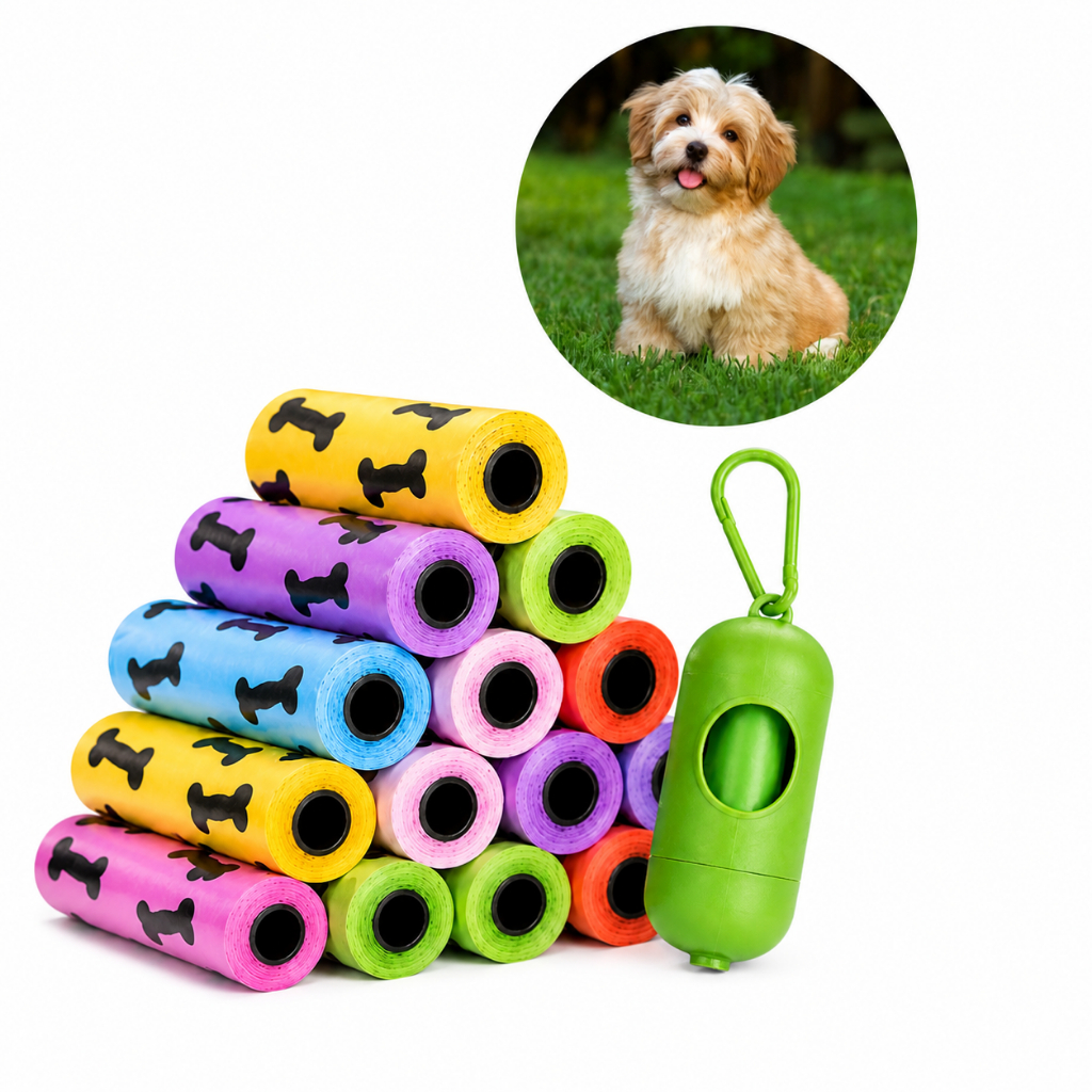 480 Pcs Refil Cata Coco Sacolas Saquinhos Biodegradável Prático Para Pet Cata caca Bobina