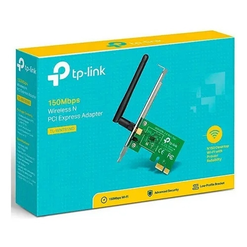 ADAPTADOR PCI EXPRESS 150MBPS TP-LINK TL-WN781ND V 3.2 Original