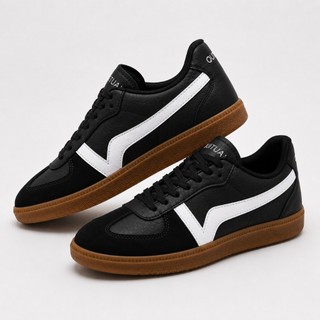 Tênis Feminino Casual Confortável Perfeito para o Dia a Dia Cabedal Feito a Mão Palmilha EVA Macia