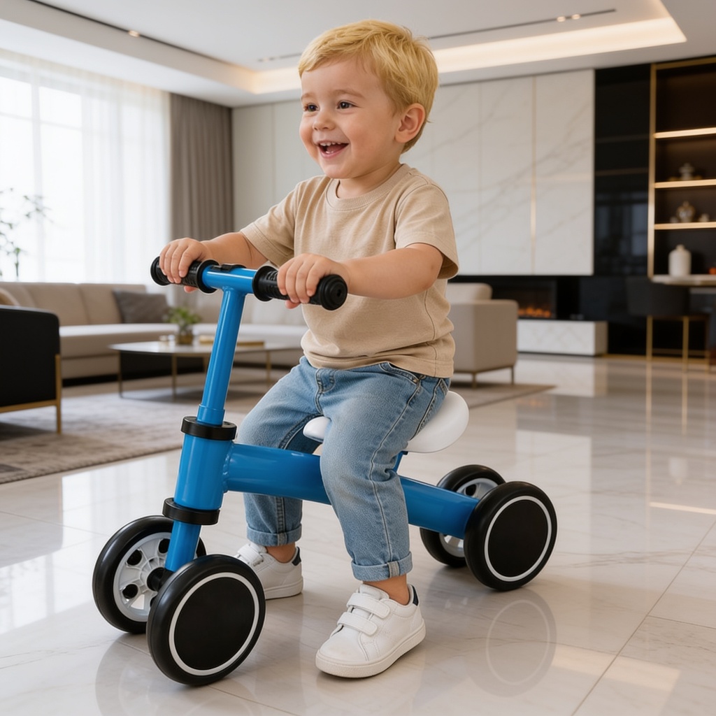 Bicicleta Infantil de Equilíbrio, Desenvolvimento Motor, Coordenação, Confiança, Autonomia, Percepção  - Azul ou Rosa