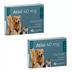 Suplemento Alimentar Ativi 2un 40Mg Para Cães E Gatos Ourofino