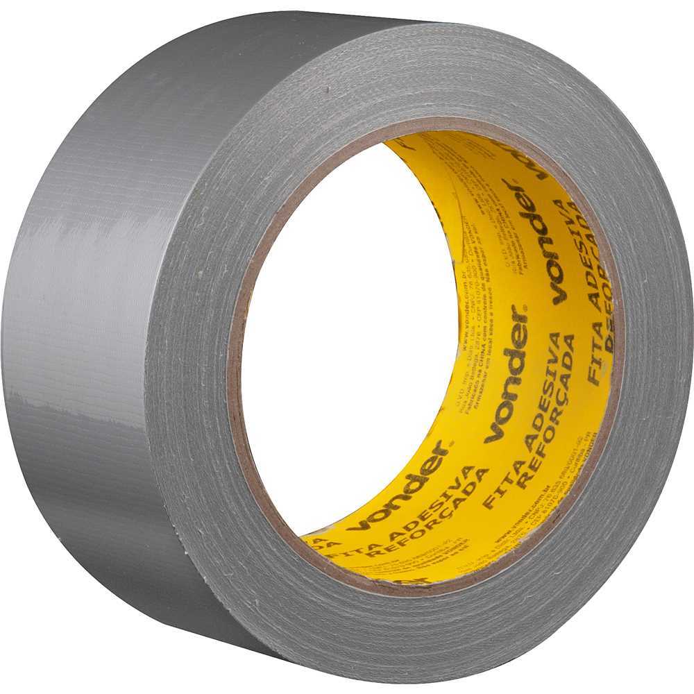 Fita SilverTape Adesiva Reforçada 50mmx25 Metros Prata VONDER Resistência Reparo Vedação Fixação Top · foto 2